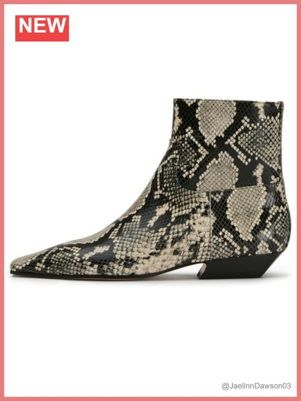 Women Square Toe Ankle Booties Low Heel Boots